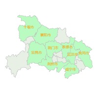 足迹地图-湖北